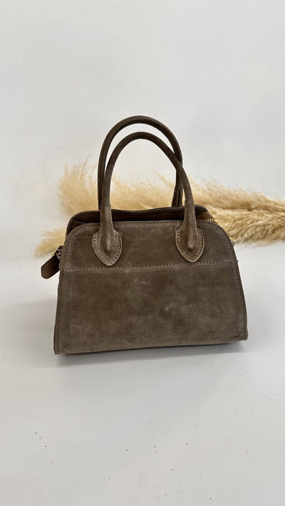 MINI BAULETTO SCAMOSCIATO BEIGE