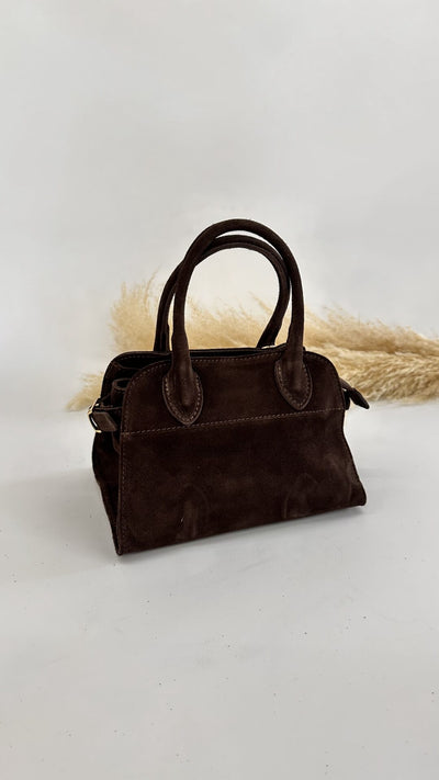 MINI BAULETTO SCAMOSCIATO NERO