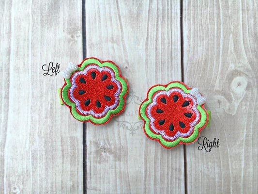 Scallop Watermelon Hair Clip