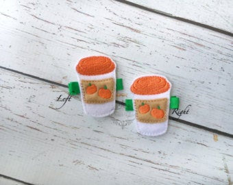 Pumpkin Latte Hair Clip