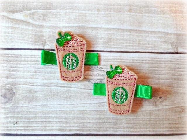Coffee Cup Hair Clip