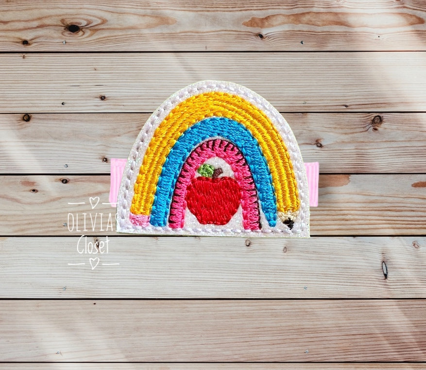 Pencil Letter hair clip