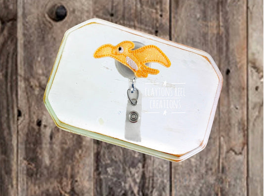 Dinosaur Badge Reel | Pterodactyl Badge Reel