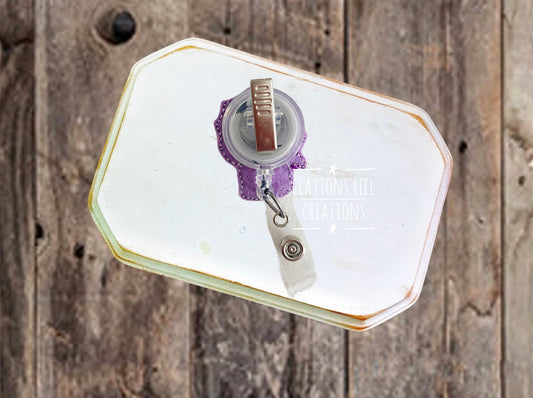 Dinosaur Badge Reel | Triceratops Badge Reel