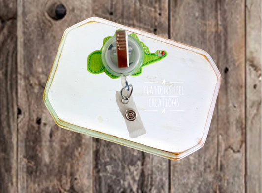 Dinosaur Badge Reel | Stegosaurus Badge Reel