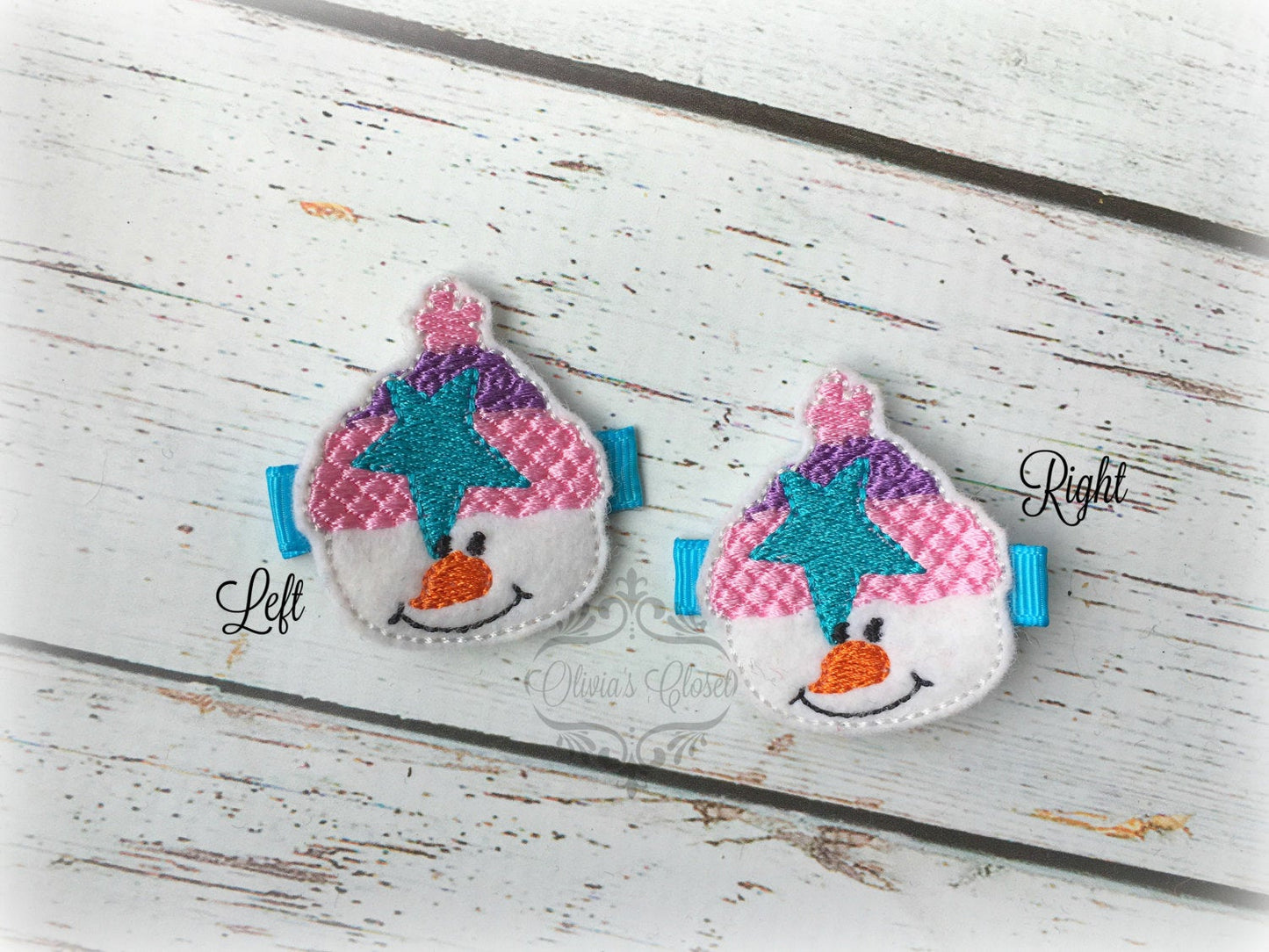 Snowman Hair Clip