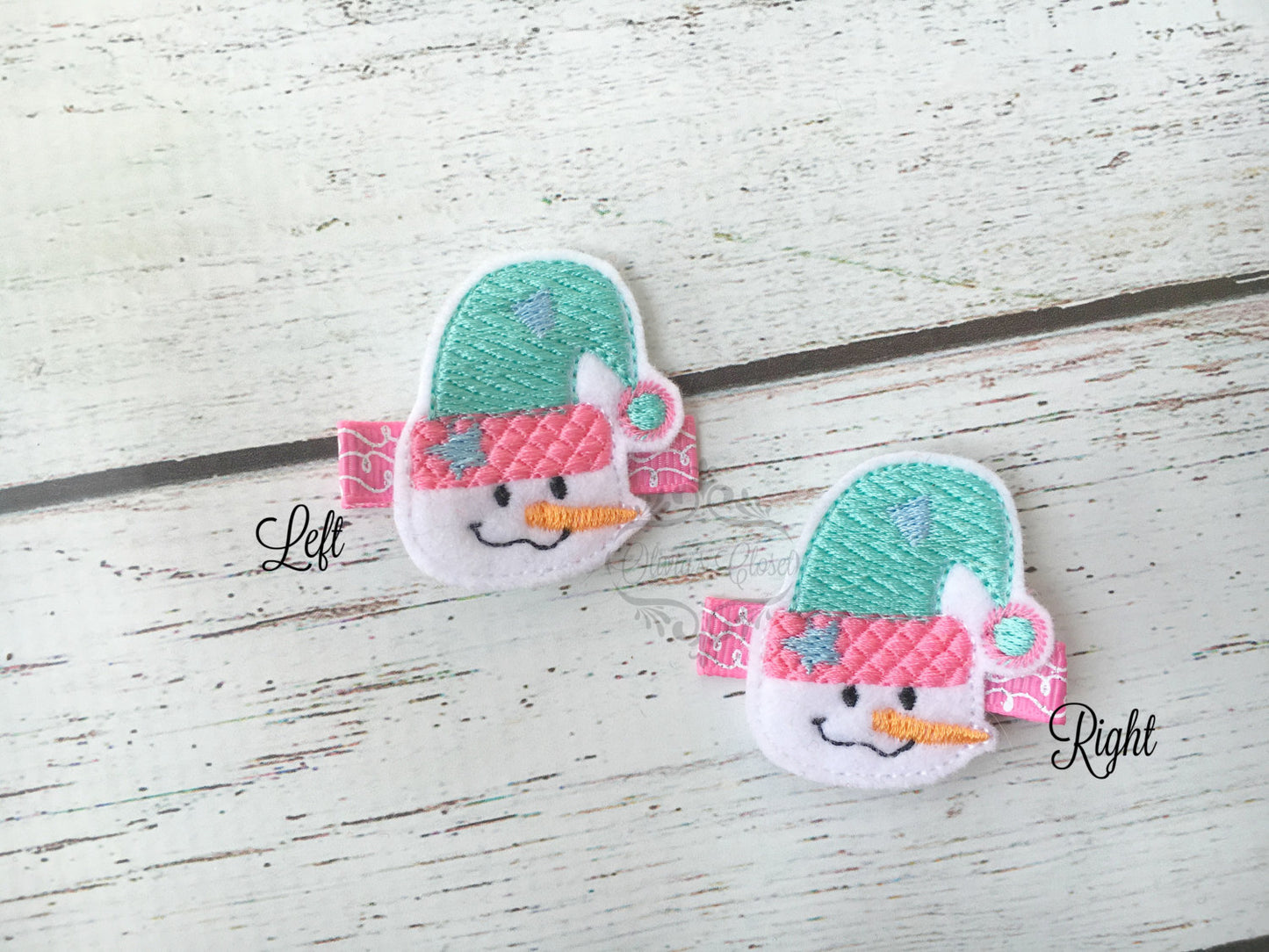 Snowman Hair Clip