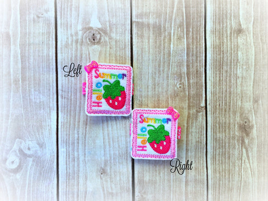 Hello Summer Hair Clip