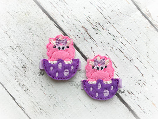 Dinosaur hair clip