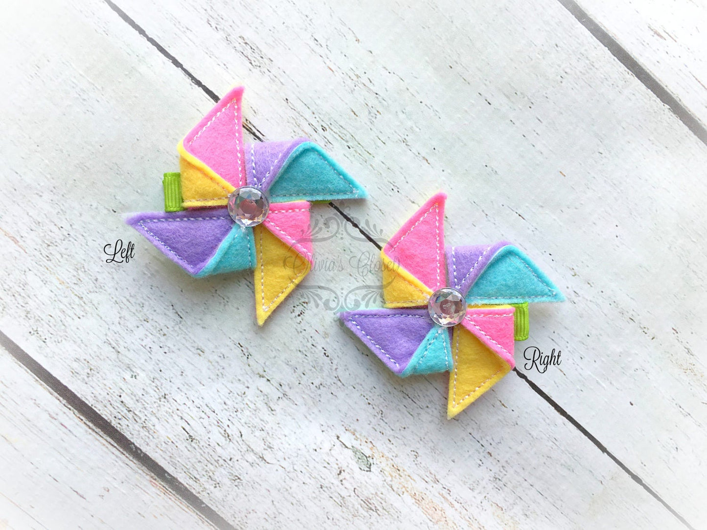 Pinwheel hair clip