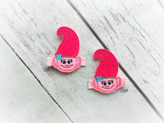 Poppy Troll Hair clip