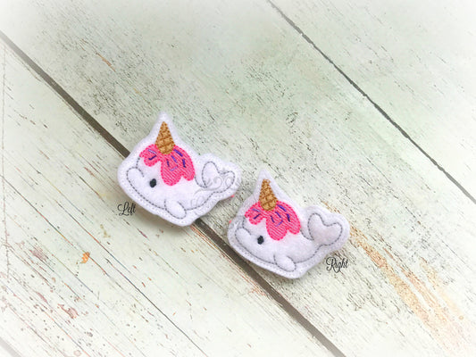 Narwhal hair clip