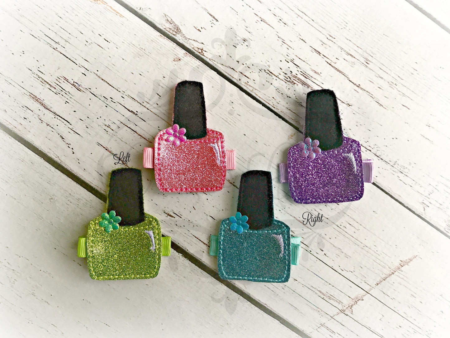 Nail Polish Hair clip