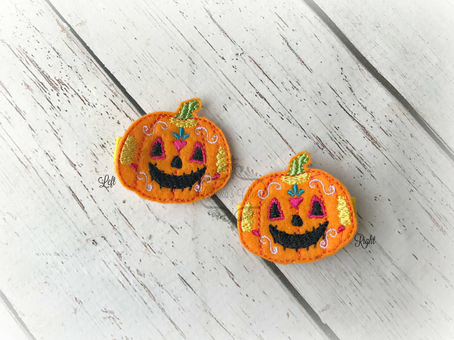 Pumpkin Hair Clip