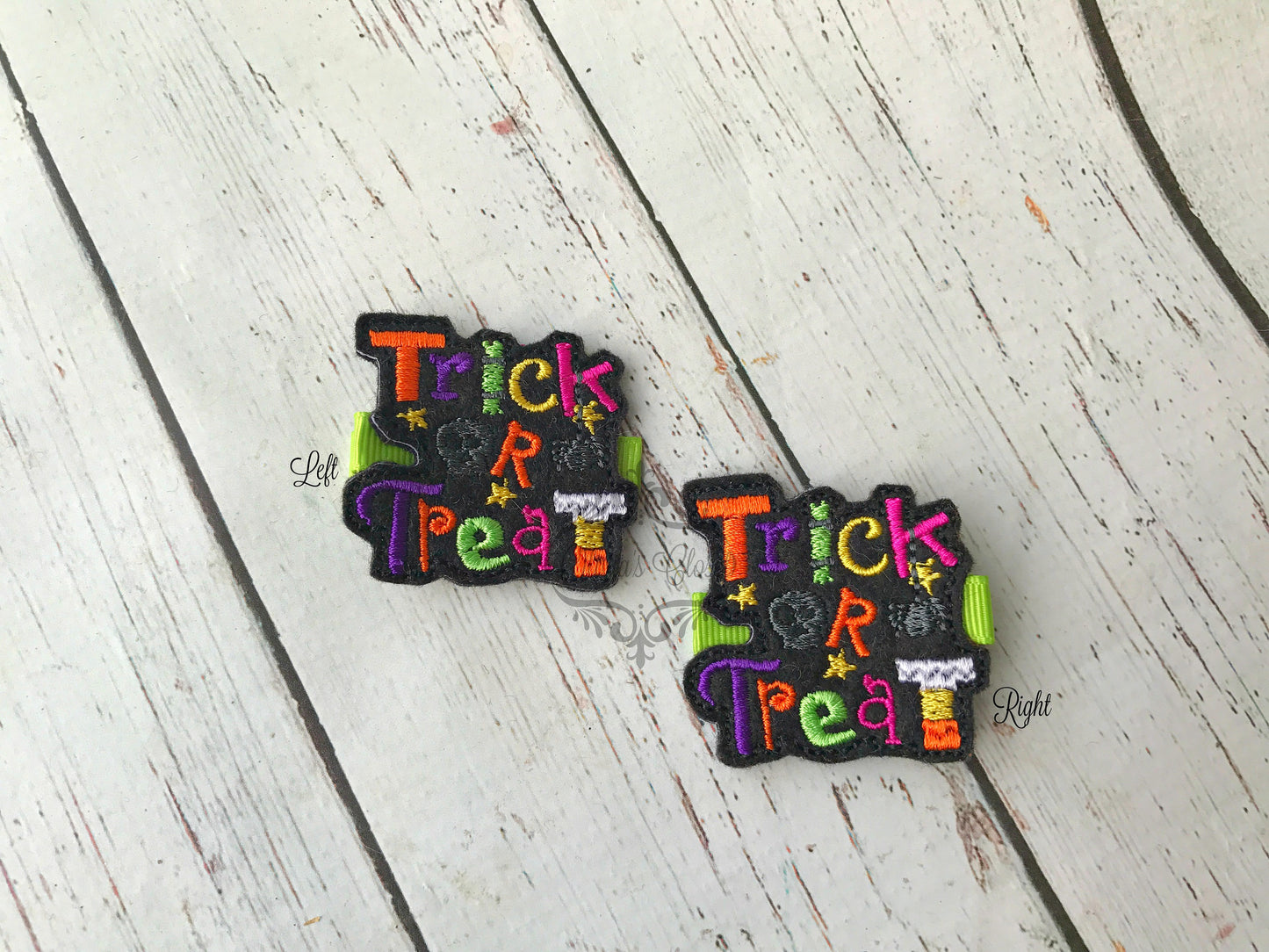 Trick or Treat hair clip