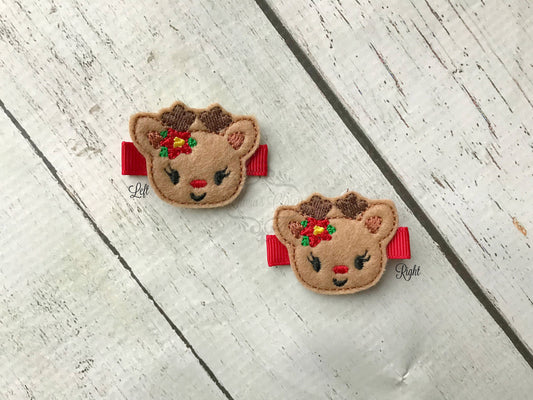 Reindeer hair clip