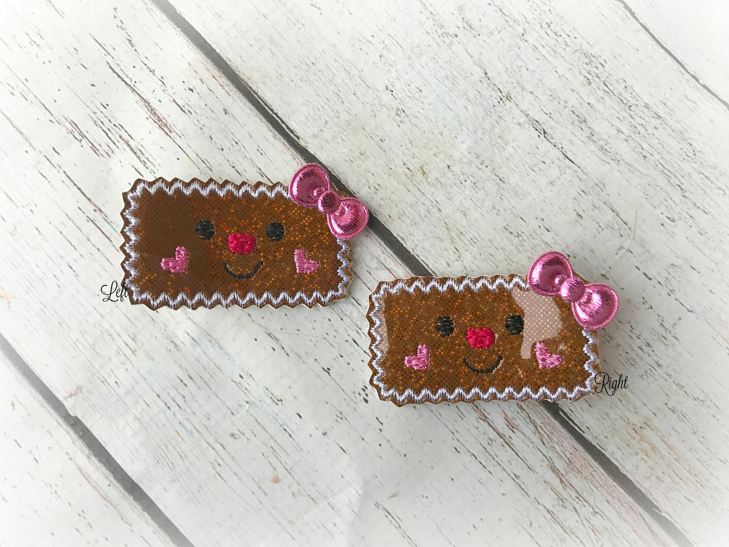 Gingerbread hair clip