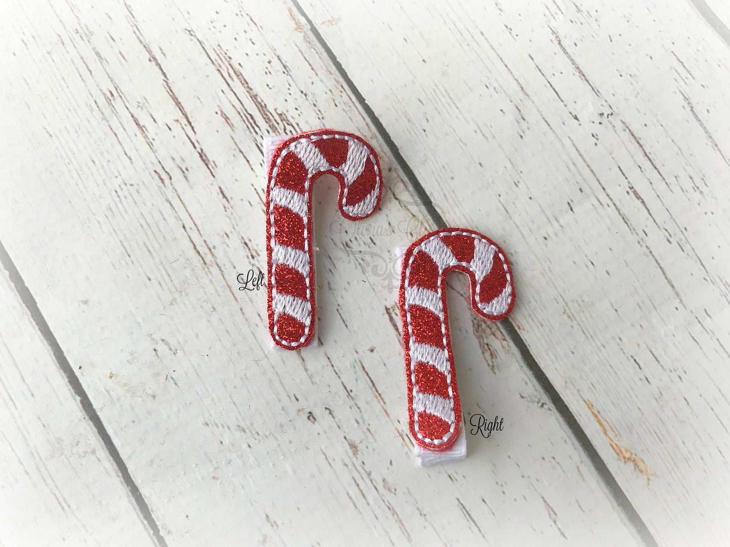 Candy Cane hair clip