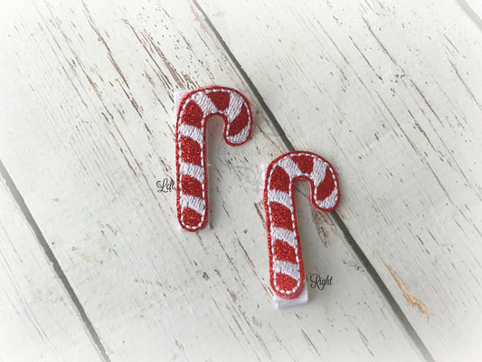 Candy Cane hair clip