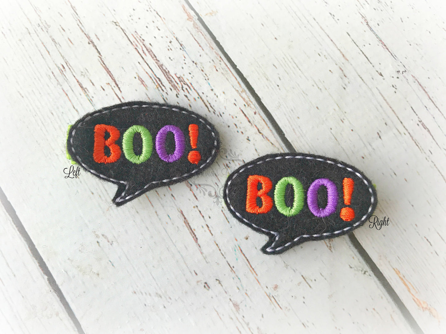 Halloween BOO Hair Clip