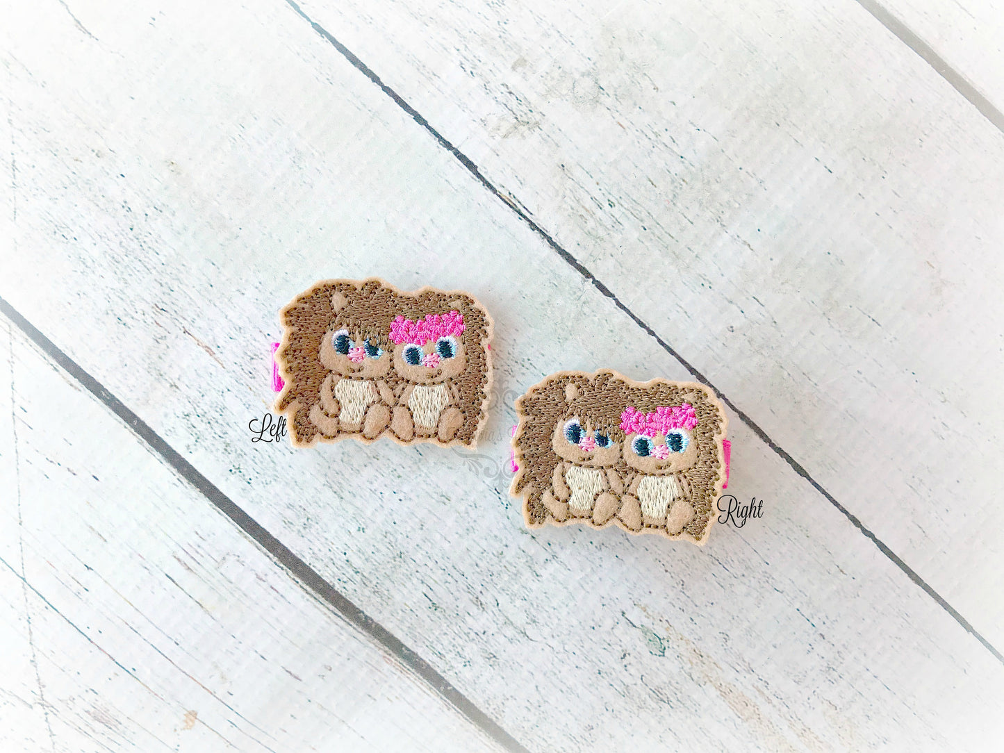 Hedgehog hair clip