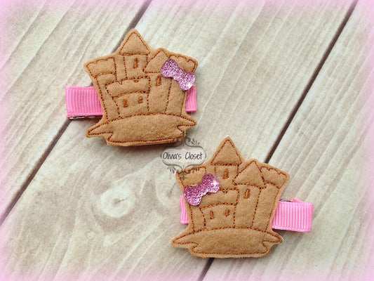 Sand Castle Hair Clip