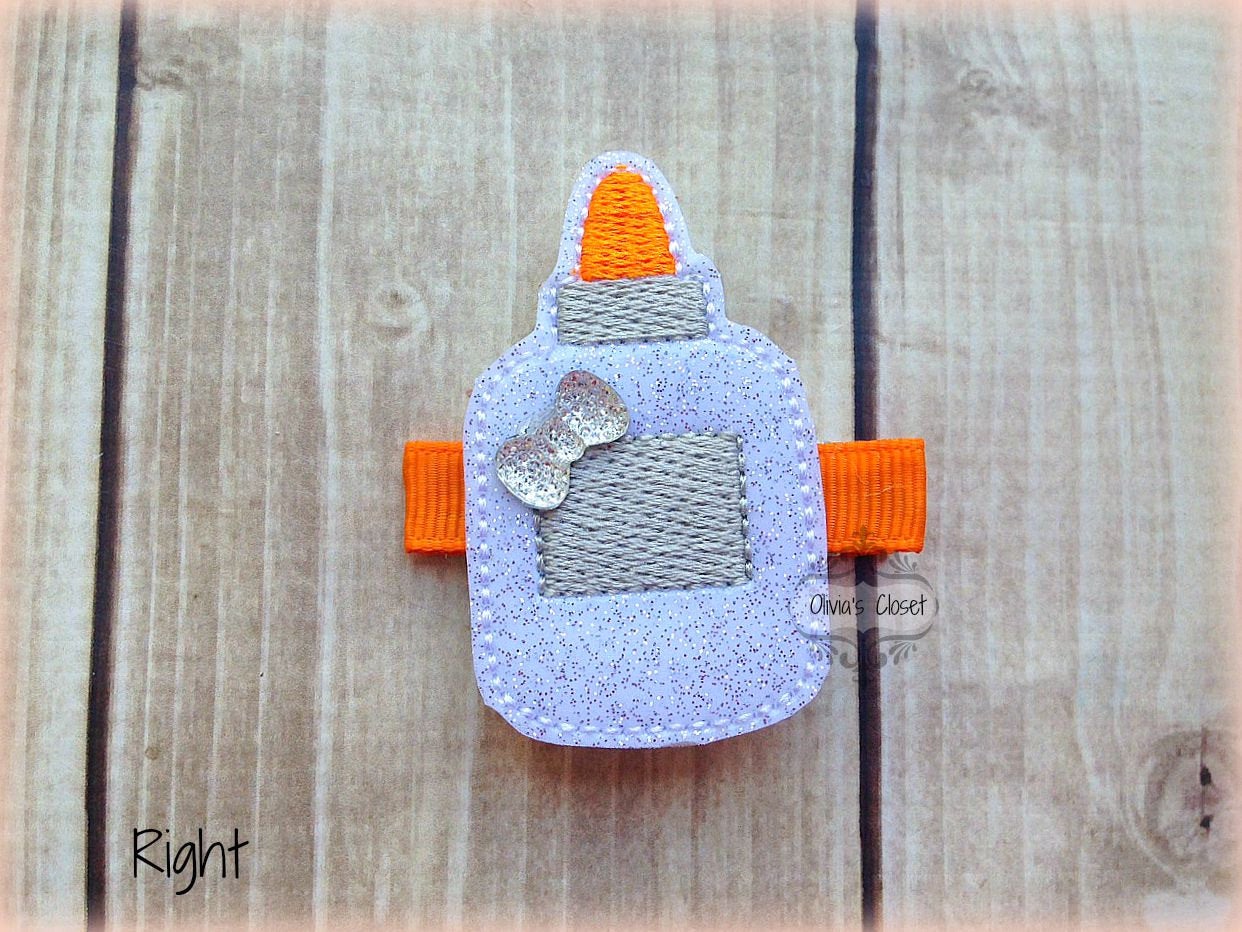 School Glue Hair Clip