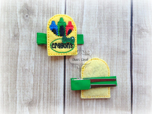Crayon Box Hair Clip