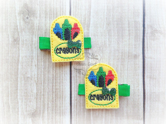 Crayon Box Hair Clip