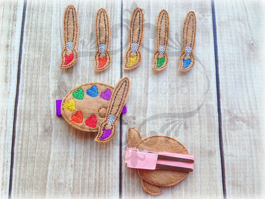 Paint Palette Hair Clip