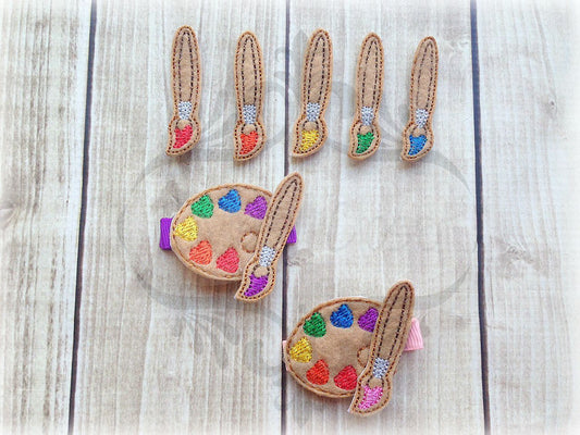 Paint Palette Hair Clip