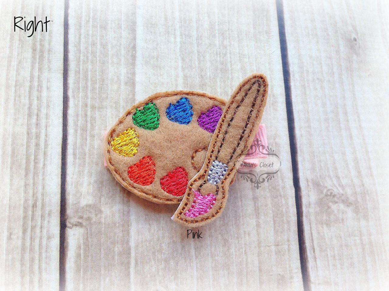 Paint Palette Hair Clip