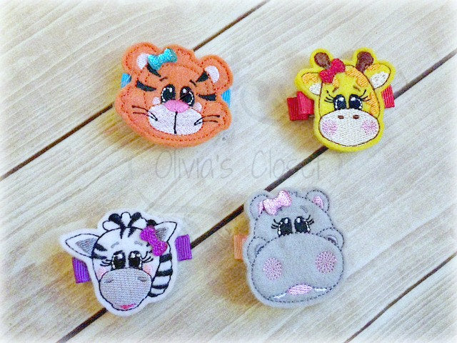 Safari Animal Hair Clip