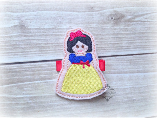 Snow White hair clip