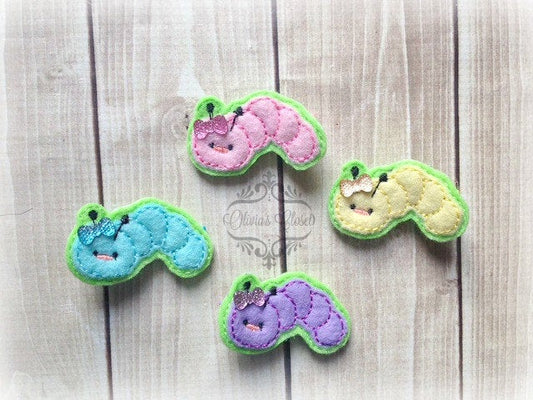 Caterpillar hair clip