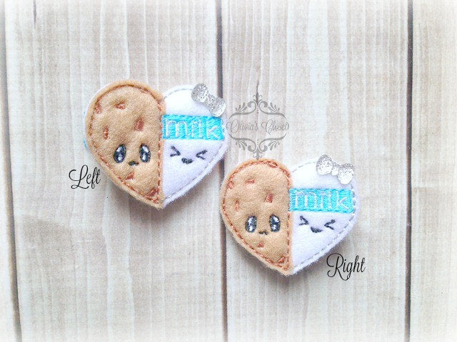 Milk & Cookies hair clip