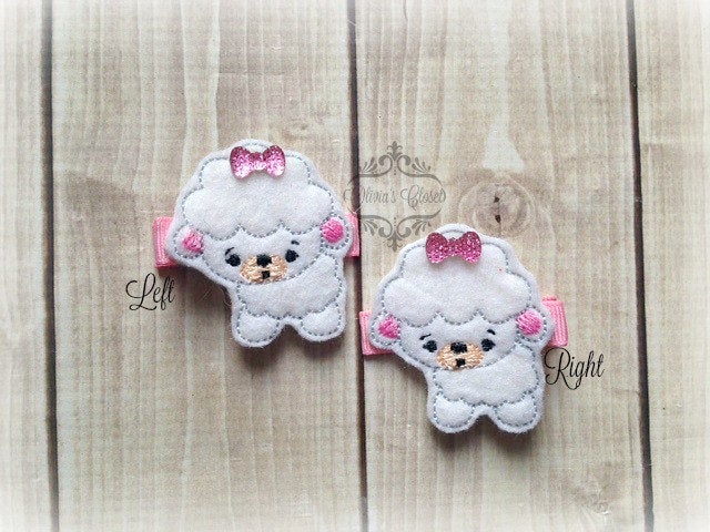 Lamb hair clip