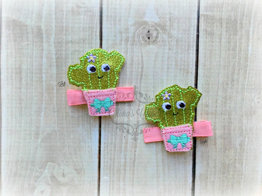 Cactus Hair clip