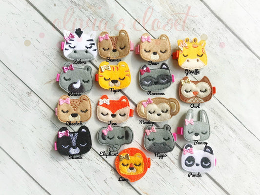 Safari animal hair clip