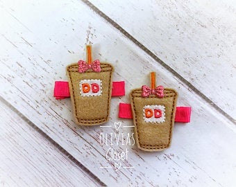 Coffee Cup DD Hair Clip