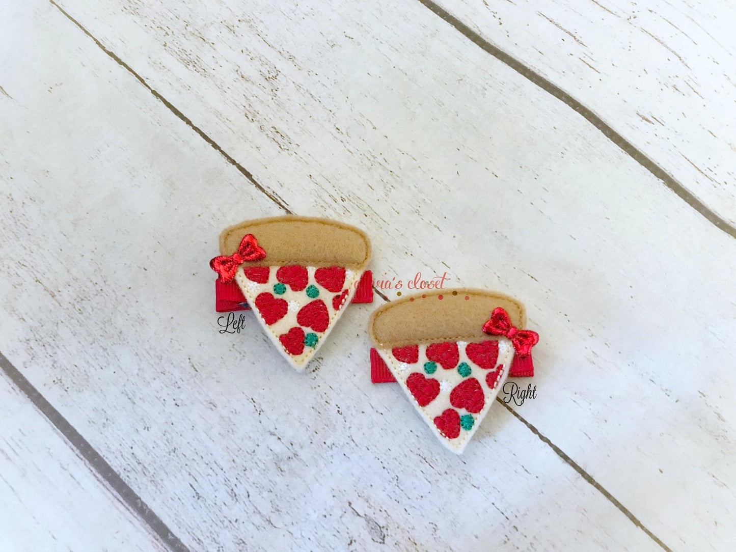 Pizza Slice Hair Clip