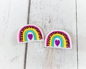 Rainbow Hair Clip