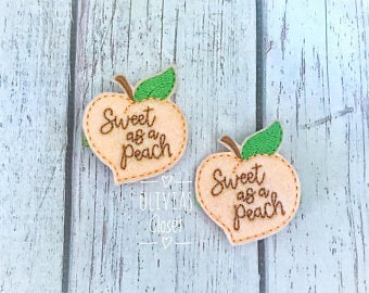 Sweet as a Peach Hair Clip