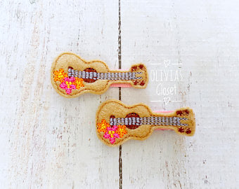Ukulele hair clip