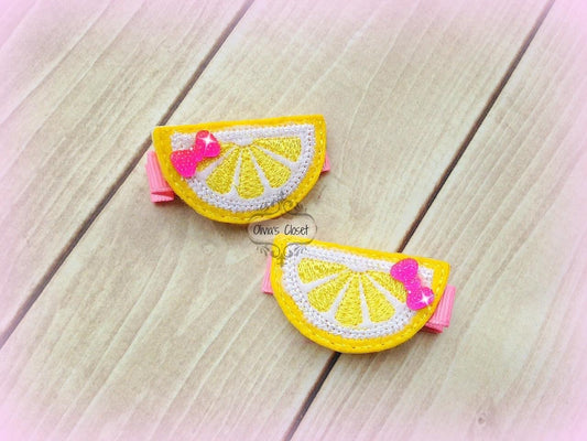 Lemon Slice Hair Clip