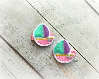 Sailboat Hair Clip