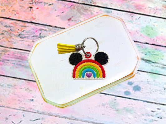 Mouse Rainbow Keychain