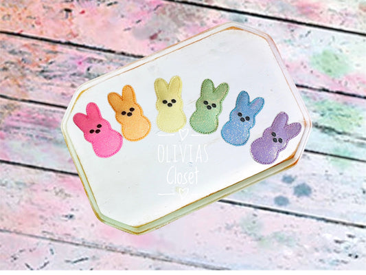 Rainbow Bunny Snap Clips