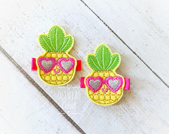 Summer Pineapple Hair Clip