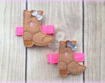 Cowgirl Boot Hair Clip